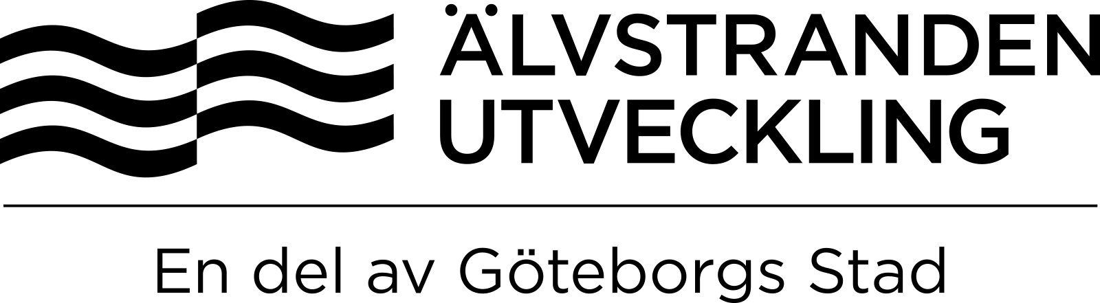 Logotyp för Älvstranden Utveckling AB - En del av Göteborgs Stad